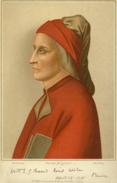 Dante Alighieri (c1265-1321), italienischer Dichter von Giotto di Bondone